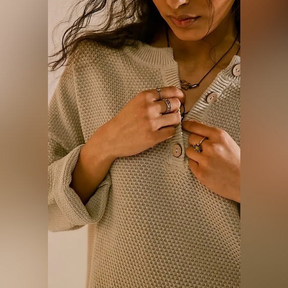 NWOT Free People Hailee Sweater Set Khaki - Picture 8 of 10